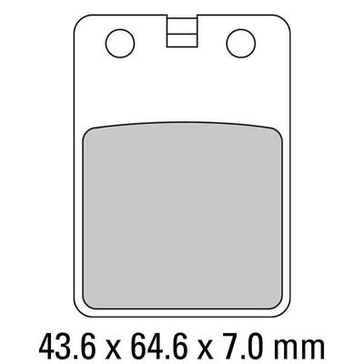 Ferodo Disc Pad Set - FDB696 S Scooter Compound - Non Sintered