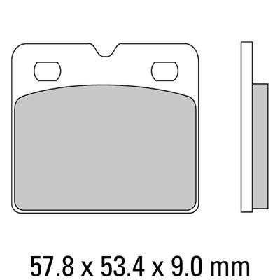 Ferodo Disc Pad Set - FDB736 P Platinum Non Sintered Compound