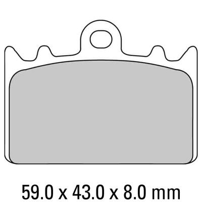 Ferodo Disc Pad Set - FDB741 P Platinum Non Sintered Compound