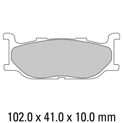 Ferodo Disc Pad Set - FDB781 EF Eco Friction Non Sintered Compound