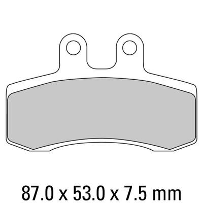 Ferodo Disc Pad Set - FDB782 P Platinum Non Sintered Compound