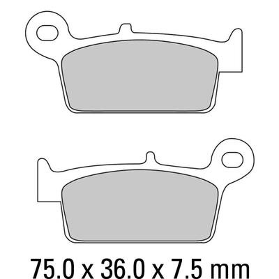 Ferodo Disc Pad Set - FDB783 AG Argento Non Sintered Compound