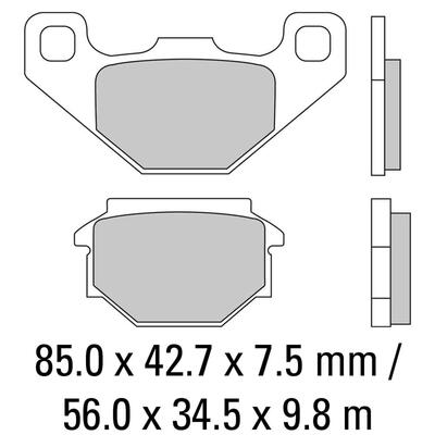 Ferodo Disc Pad Set - FDB828 P Platinum Non Sintered Compound