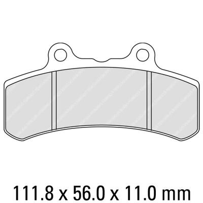 Ferodo Disc Pad Set - FDB847 P Platinum Non Sintered Compound