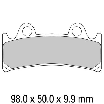 Ferodo Disc Pad Set - FDB864 P Platinum Non Sintered Compound