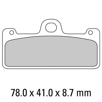 Ferodo Disc Pad Set - FDB2007 P Platinum Non Sintered Compound