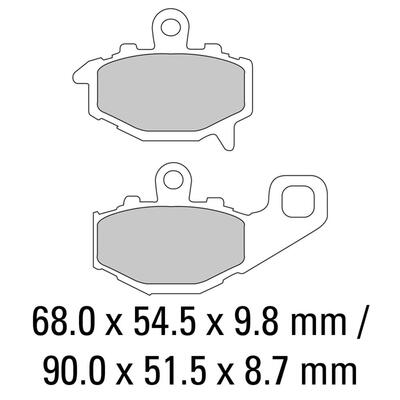 Ferodo Brake Pad Set - FDB2012 ST Sinter Grip Sintered Compound - Road