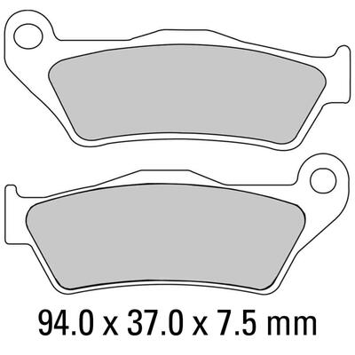 Ferodo Disc Pad Set - FDB2018 EF Eco Friction Non Sintered Compound