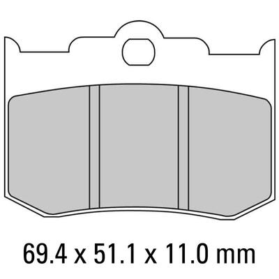 Ferodo Disc Pad Set - FDB2041 P Platinum Non Sintered Compound