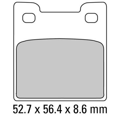 Ferodo Disc Pad Set - FDB2058 P Platinum Non Sintered Compound