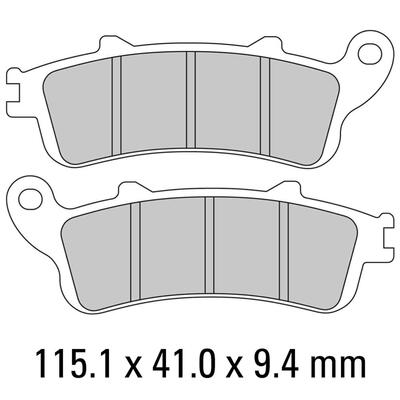 Ferodo Disc Pad Set - FDB2075 ST Sinter Grip Sintered Compound - Road