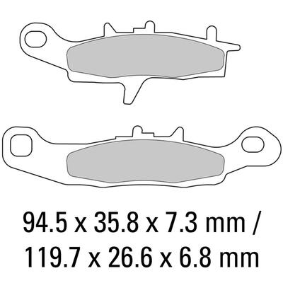 Ferodo Disc Pad Set - FDB2080 SG Sinter Grip Sintered Compound - Off-Road