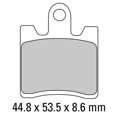 Ferodo Disc Pad Set - FDB2085 EF Eco Friction Non Sintered Compound