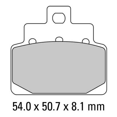 Ferodo Disc Pad Set - FDB2095 AG Argento Non Sintered Compound