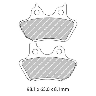 Ferodo Disc Pad Set - FDB2097 P Platinum Non Sintered Compound