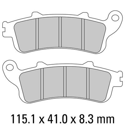 Ferodo Disc Pad Set - FDB2098 P Platinum Non Sintered Compound