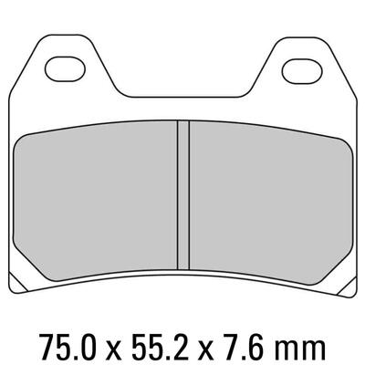 Ferodo Disc Pad Set - FDB2099 P Platinum Non Sintered Compound