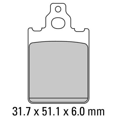 Ferodo Disc Pad Set - FDB2100 EF Eco Friction Non Sintered Compound