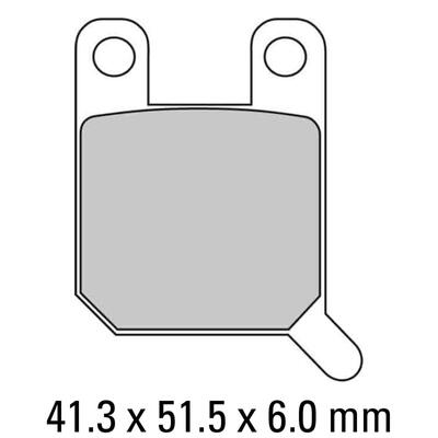 Ferodo Disc Pad Set - FDB2107 P Platinum Non Sintered Compound