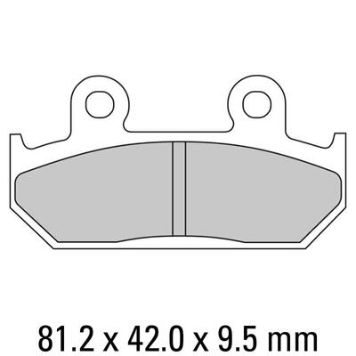 Ferodo Disc Pad Set - FDB2113 P Platinum Non Sintered Compound