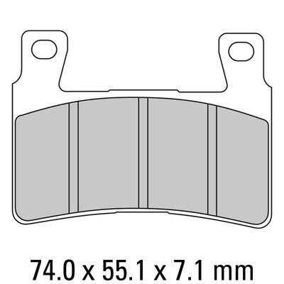 Ferodo Disc Pad Set - FDB2114 CP911 Carbon Grip Compound - Racing Non Sintered