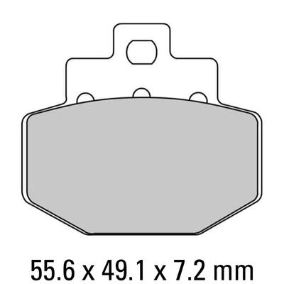 Ferodo Disc Pad Set - FDB2115 EF Eco Friction Non Sintered Compound