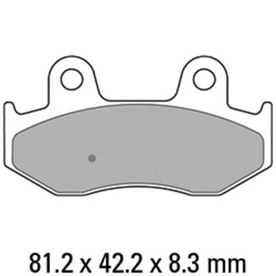 Ferodo Disc Pad Set - FDB2132 AG Argento Non Sintered Compound