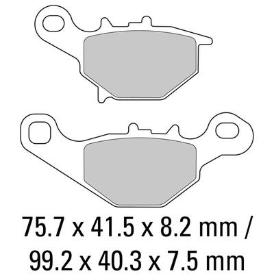 Ferodo Disc Pad Set - FDB2133 EF Eco Friction Non Sintered Compound