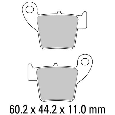 Ferodo Disc Pad Set - FDB2139 EF Eco Friction Non Sintered Compound