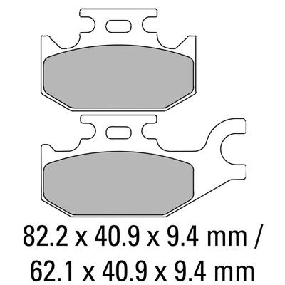 Ferodo Disc Pad Set - FDB2148 EF Eco Friction Non Sintered Compound