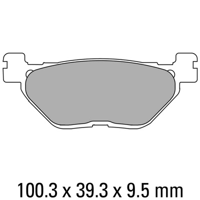 Ferodo Disc Pad Set - FDB2156 EF Eco Friction Non Sintered Compound