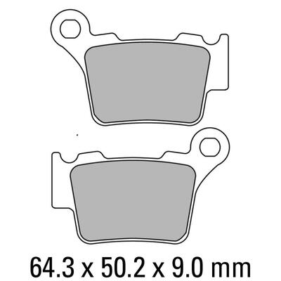 Ferodo Disc Pad Set - FDB2165 EF Eco Friction Non Sintered Compound