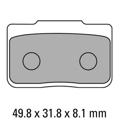 Ferodo Disc Pad Set - FDB2170 P Platinum Non Sintered Compound