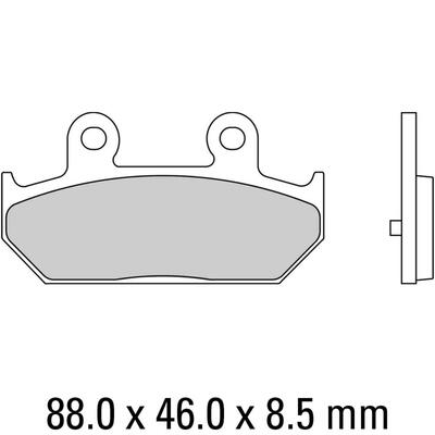 Ferodo Disc Pad Set - FDB2173 EF Eco Friction Non Sintered Compound