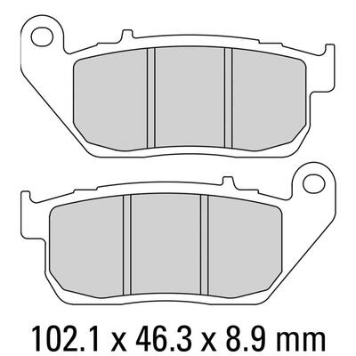 Ferodo Disc Pad Set - FDB2179 ST Sinter Grip Sintered Compound - Road