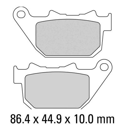 Ferodo Disc Pad Set - FDB2180 P Platinum Non Sintered Compound