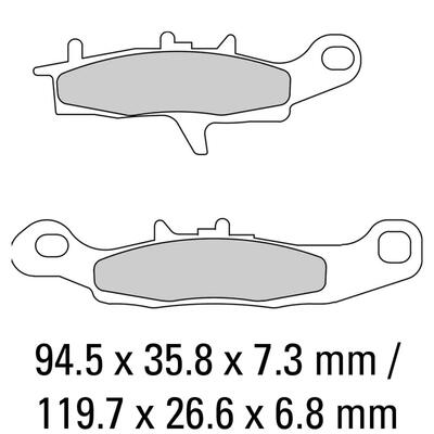 Ferodo Disc Pad Set - FDB2188 SG Sinter Grip Sintered Compound - Off-Road