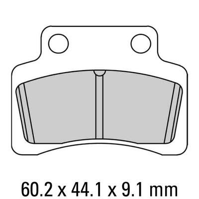 Ferodo Disc Pad Set - FDB2191 EF Eco Friction Non Sintered Compound