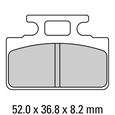 Ferodo Disc Pad Set - FDB2192 AG Argento Non Sintered Compound