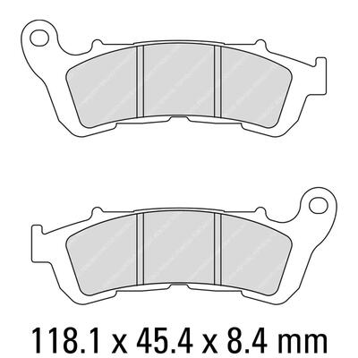 Ferodo Disc Pad Set - FDB2196 EF Eco Friction Non Sintered Compound