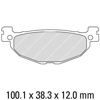 Ferodo Disc Pad Set - FDB2200 EF Eco Friction Non Sintered Compound