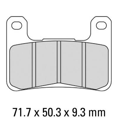 Ferodo Disc Pad Set - FDB2204 CP211 Carbon Grip Race Compound - Non Sintered