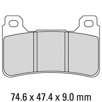 Ferodo Disc Pad Set - FDB2205 CP1 Ceramic Grip Race Compound - Non Sintered