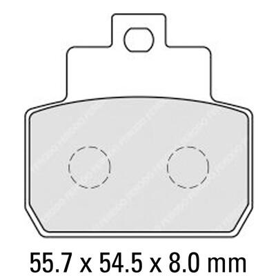 Ferodo Disc Pad Set - FDB2207 EF Eco Friction Non Sintered Compound