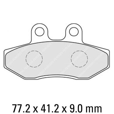 Ferodo Disc Pad Set - FDB2224 P Platinum Non Sintered Compound