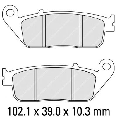 Ferodo Disc Pad Set - FDB2225 EF Eco Friction Non Sintered Compound