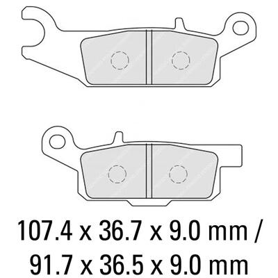 Ferodo Disc Pad Set - FDB2232 SG Sinter Grip Sintered Compound - Off-Road