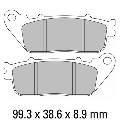 Ferodo Disc Pad Set - FDB2253 ST Sinter Grip Sintered Compound - Road