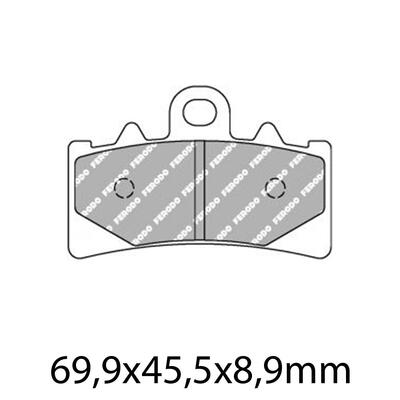 Ferodo Disc Pad Set - FDB2266 ST Sinter Grip Sintered Compound - Road