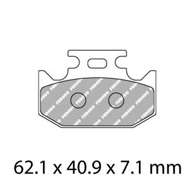 Ferodo Disc Pad Set - FDB2270 P Platinum Non Sintered Compound